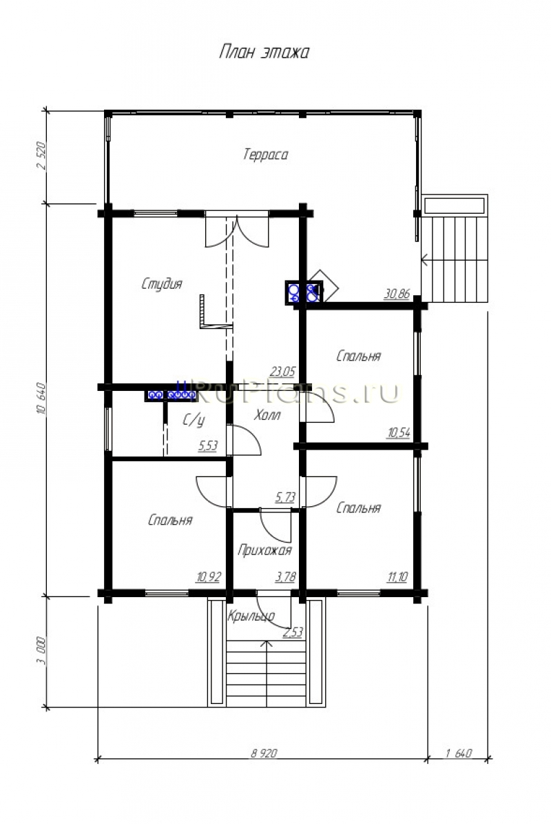 Проекты домов 70 м² из дерева - Деревянные дома на 70 кв м в Латвии